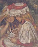 Pierre Renoir Two Girls Reading France oil painting reproduction